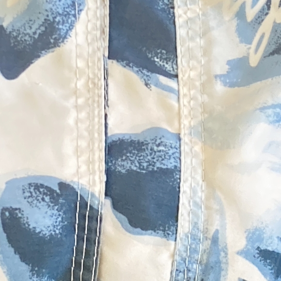 90s Vintage Crafted by Beach men Floral Drawstring Shorts White Size XXL - Picture 16 of 16